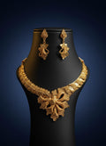 Exquisite Gold Plated Floral Necklace Set