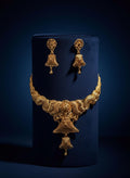 Traditional Gold Plated Bell Motif Necklace Set