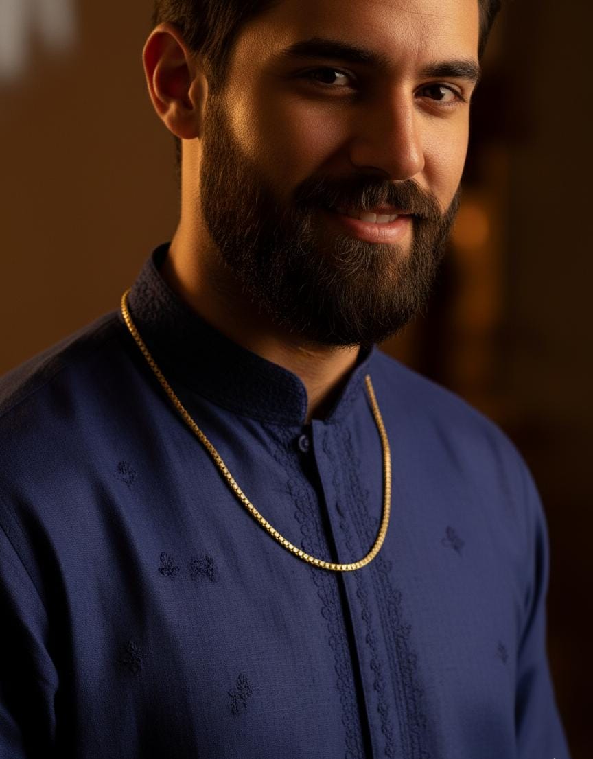 Elegant Gold Plated Men's Chain 18 Inch