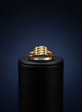 Gold Plated Wave Band Women's Ring