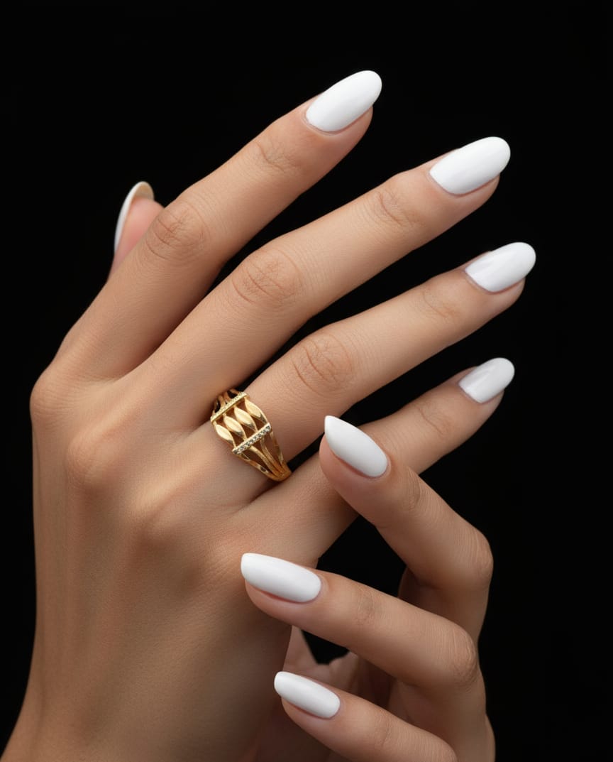 Gold Plated Wave Band Women's Ring