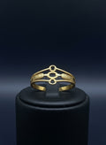 Geometric Gold Plated Designer Women's Ring