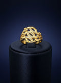 Gold Plated Leaf Women's Ring